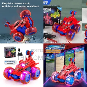 *Stunt Remote Toy Car* *Spider Man Theme* *Rechargeable* at 1500*