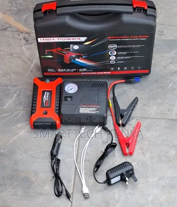 12v Car Jump Starter Power Bank Emergency Battery Booster Kit