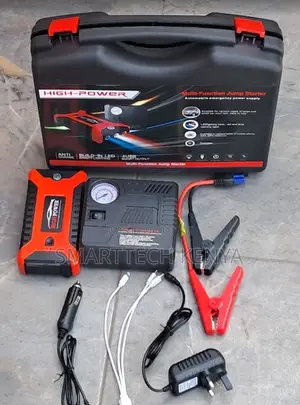 Portable Car Jump Starter Kit Plus Air Compressor Available