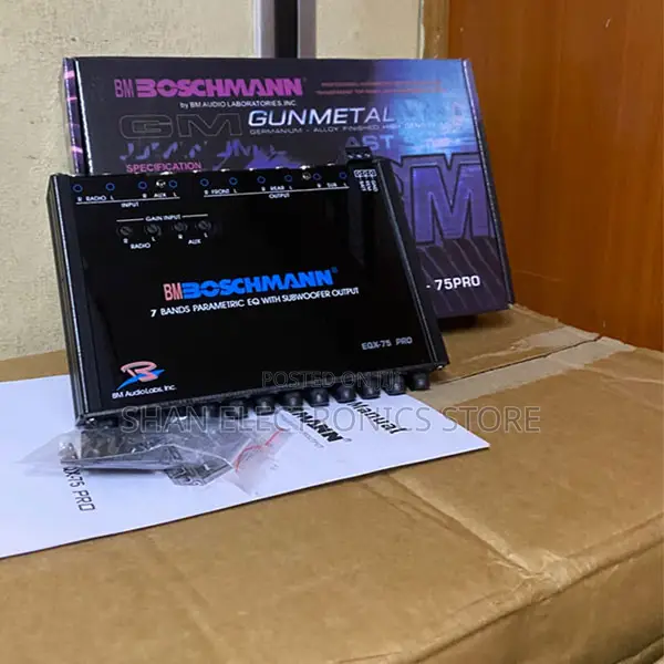 Boschmann (EQX-75PRO) 7 Band Professional Parametric Graphic Equalizer