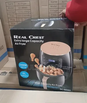 Real Crest 6L Digital Air Fryer – 2400W