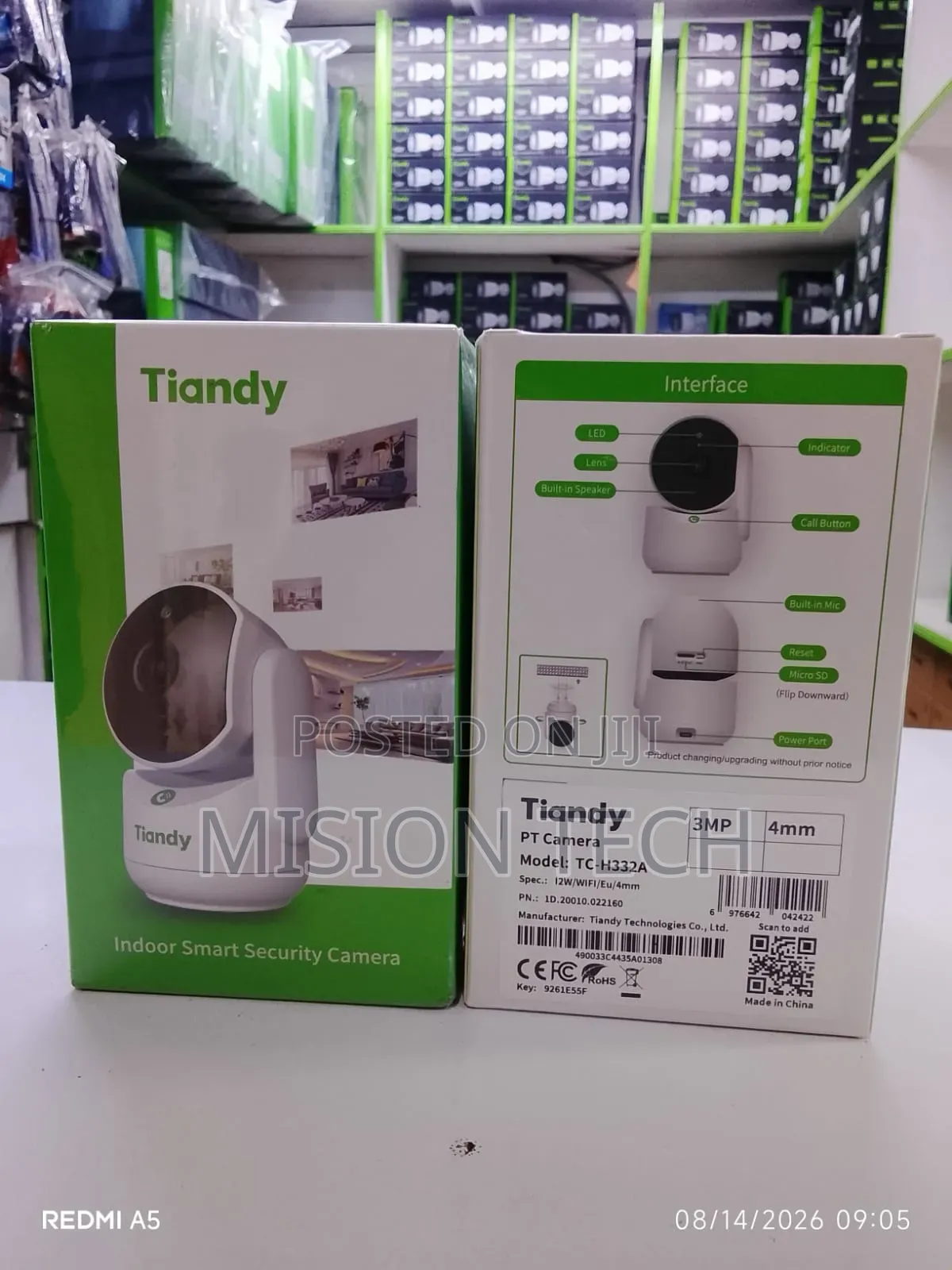 Tiandy
Tiandy 3MP Wi-Fi Astronaut Camera**'