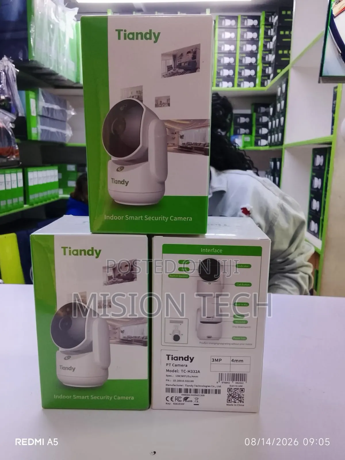 Tiandy
Tiandy 3MP Wi-Fi Astronaut Camera**'