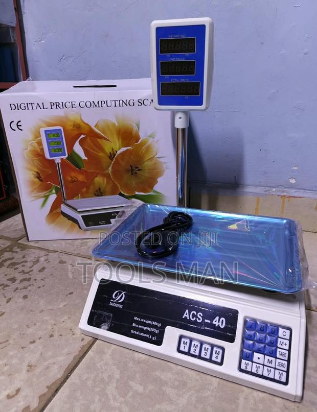 Digital Weighing Scale 40kg Price Computing Scale With Arm (ACS-40)