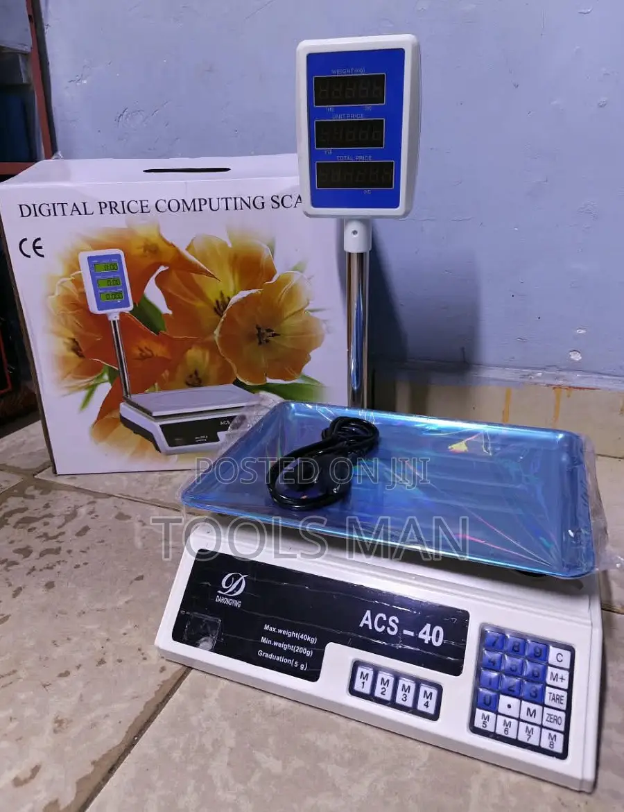 Digital Weighing Scale 40kg Price Computing Scale With Arm (ACS-40)