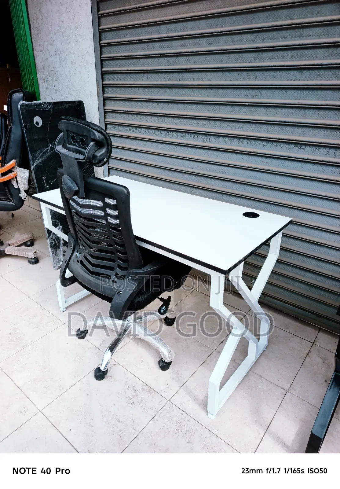 Headrest Chair and Office Table