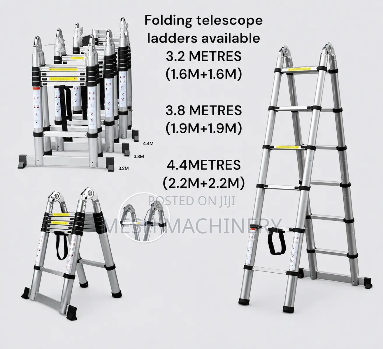 Double Sided 3.2+3.32 Folding Telescopic Ladder