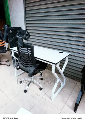 Double Flame Table and a Chair