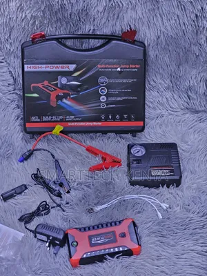 12V Car Jump Starter Power Bank With Tyre Air Compressor