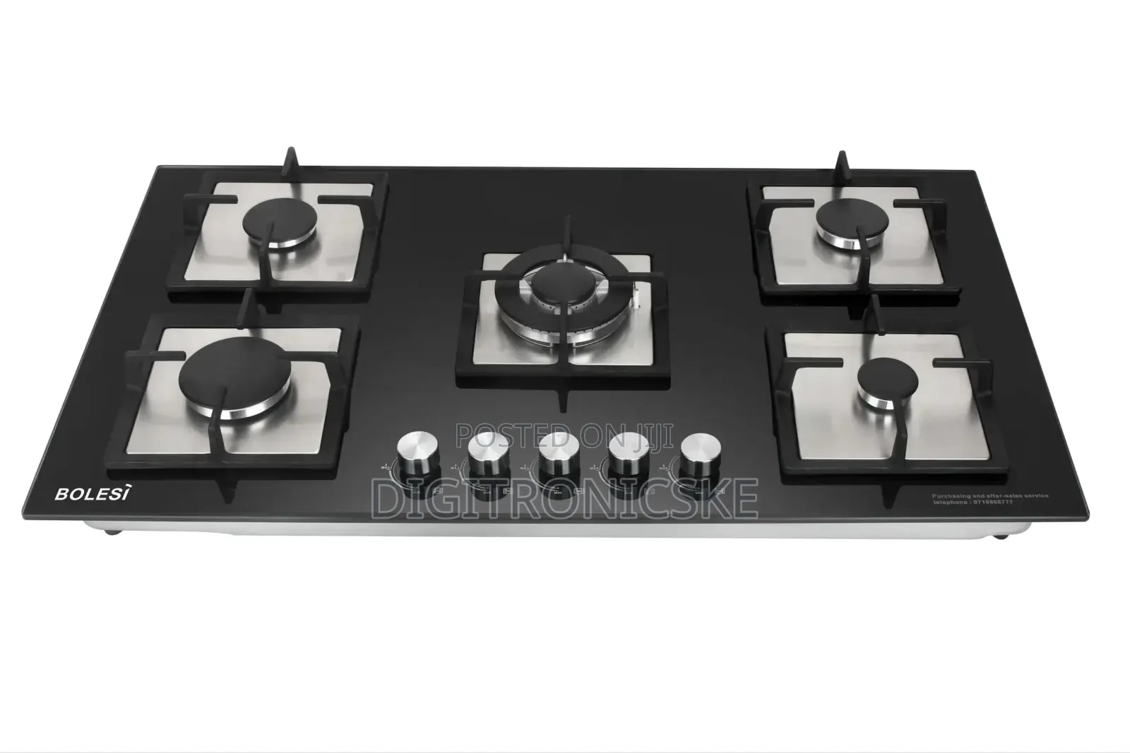 Bolesi Built-in 5gas Tampered Glass Hob Cooker