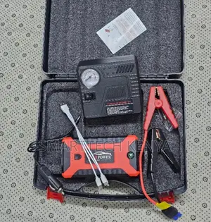 Portable Car Battery Jump Starter With Air Compressor