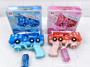 Bubble Gun Space Shuttle Car Automatic Light Up Leak-Proof One-Click