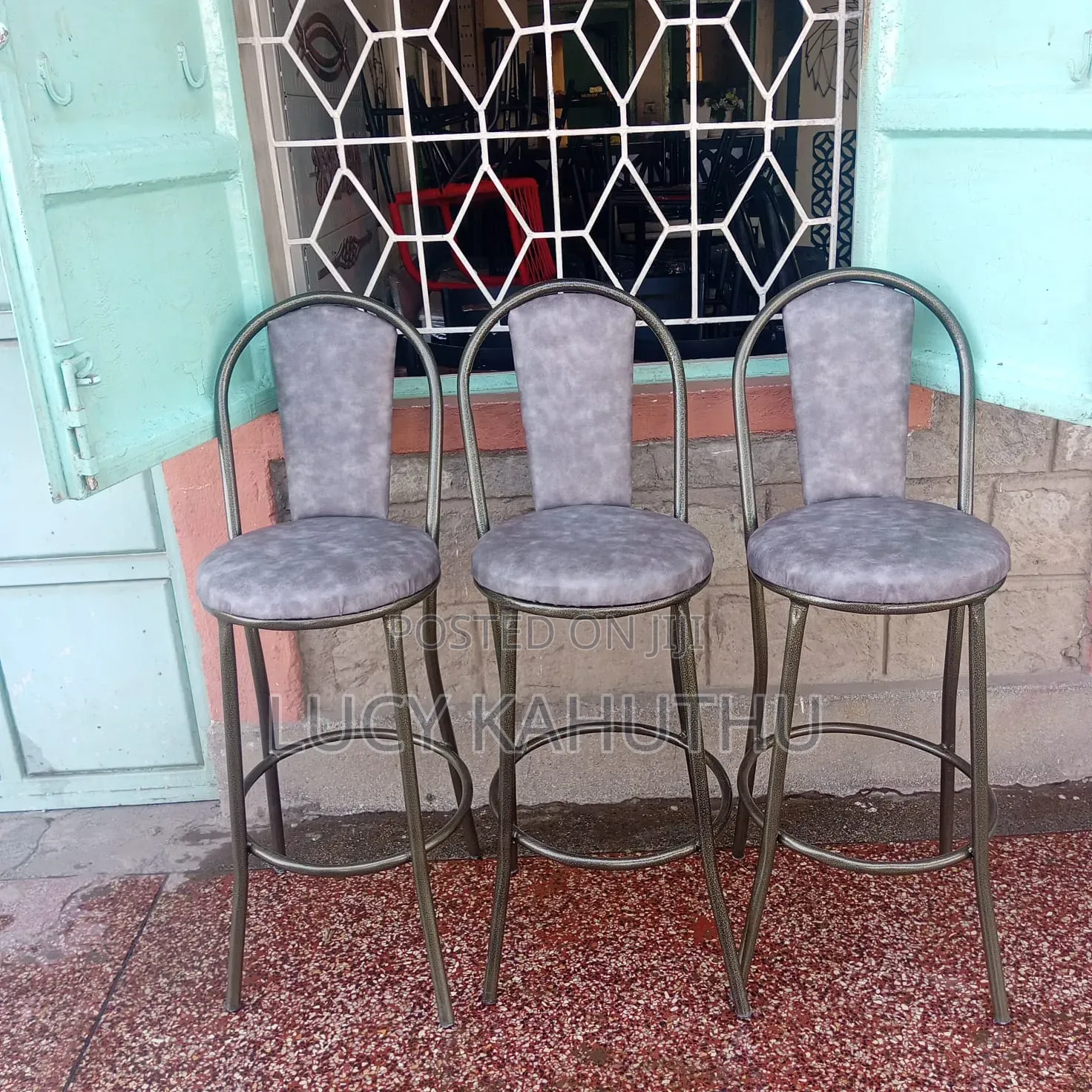 Rasty Gold High Stool Chairs
