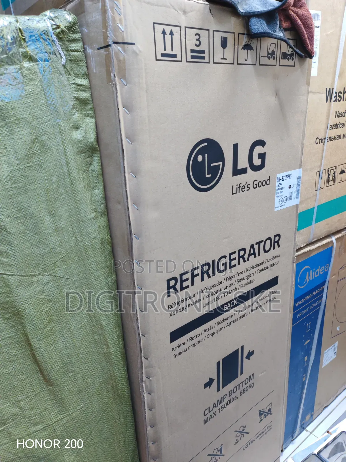 LG 217L Double Door Fridge New