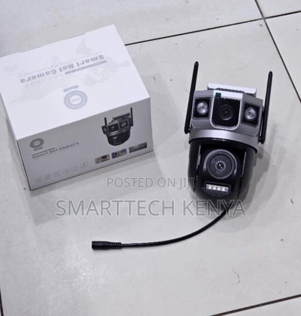 4G PTZ CCTV Camera Dual Lens 360° Pan Tilt Security Camera