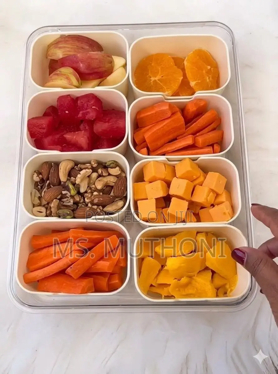 8-Grid Portable Fruits/ Desse/ Ingredients Organizer