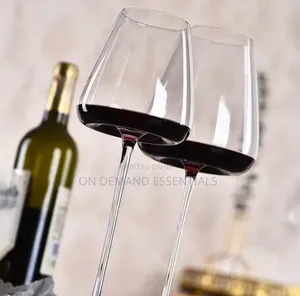 Long Stem Luxurious Wine Glasses Clear. 600ml 2pc