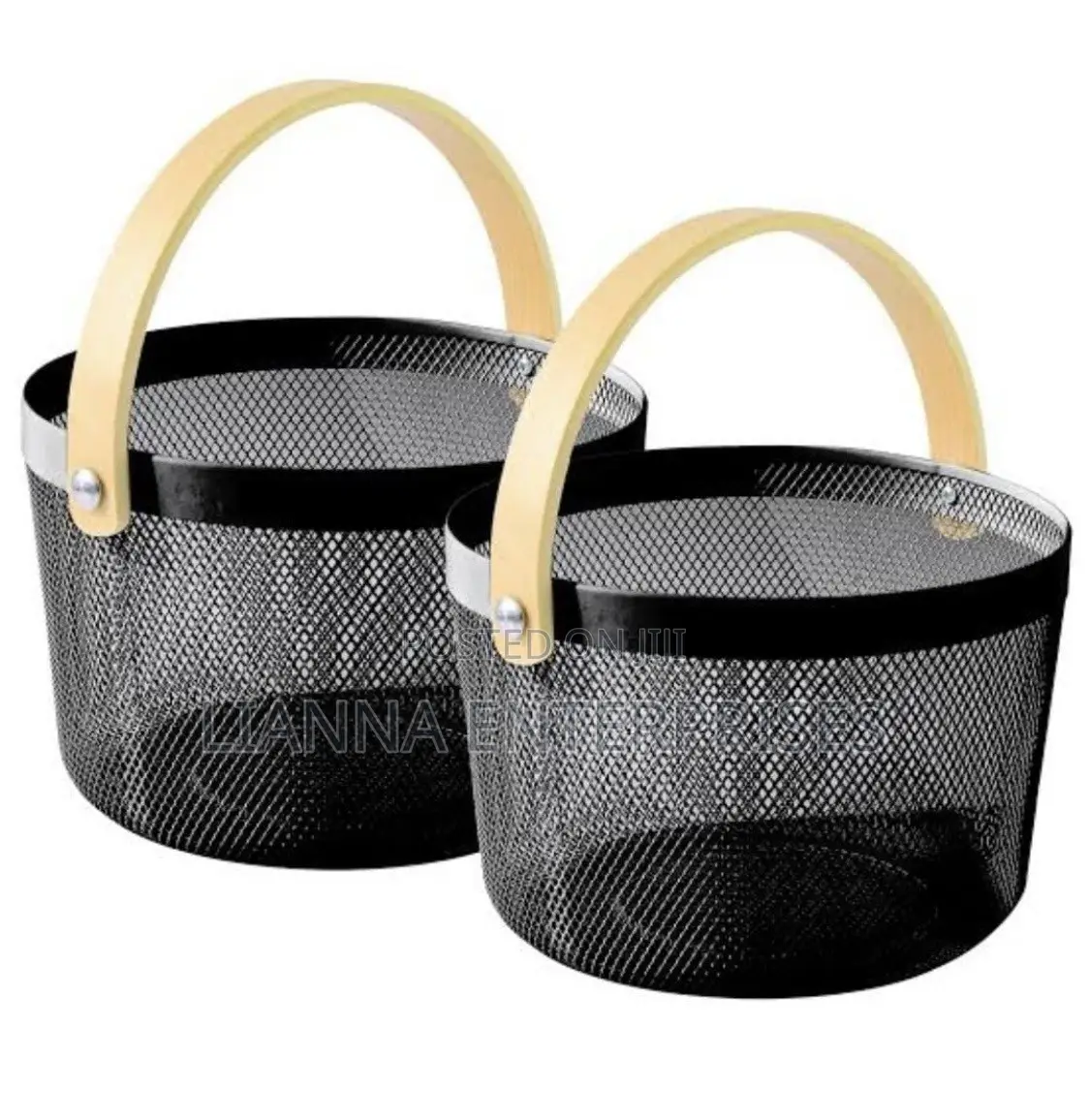 Black Fruit Basket