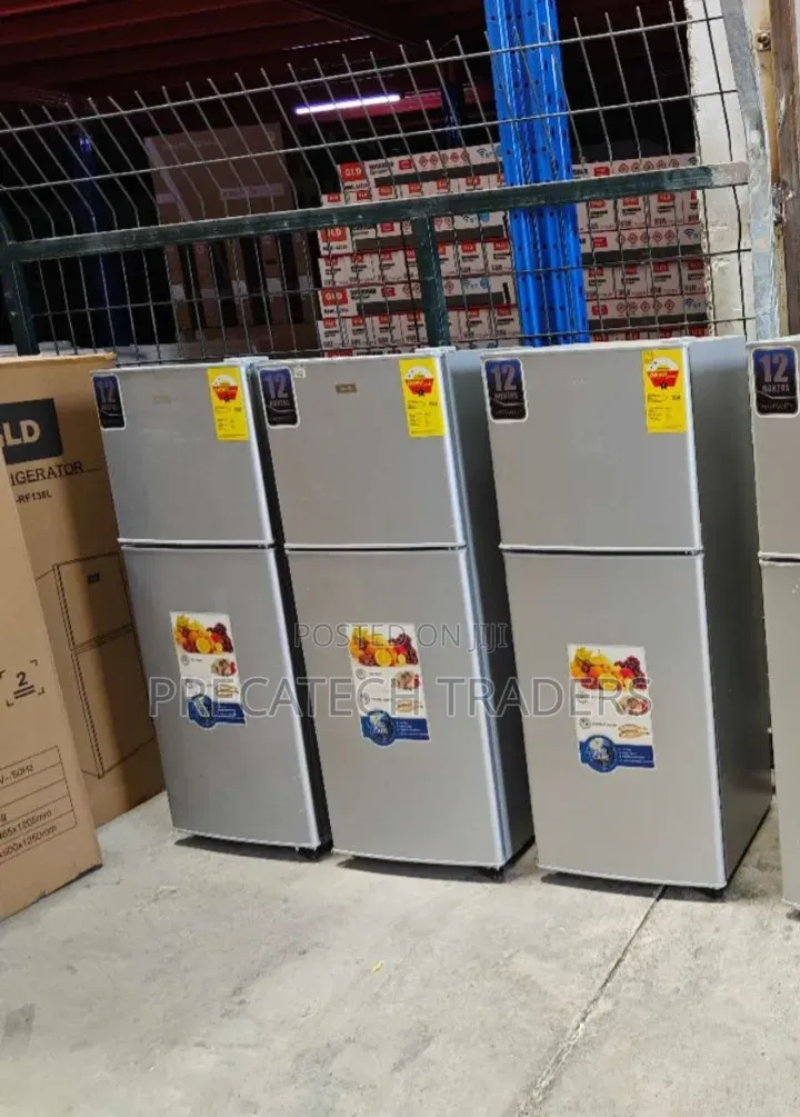 GLD 138L Silver Double Door Fridge