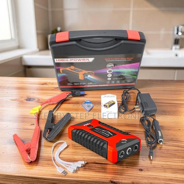 Air Compressor Pump 12V 99800mAh Car Jump Starter Battery Booster