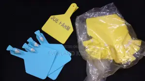 Yellow One-Piece Blank Livestock Ear Tags - Customized