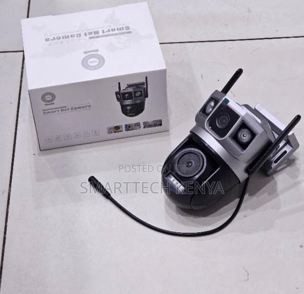 Dual Lens 4G PTZ CCTV Camera With Colour Night Vision