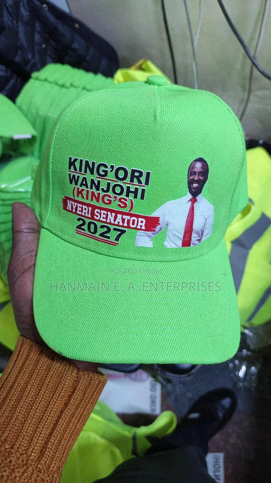 Campaign Caps,scarfs and Reflectors Branding