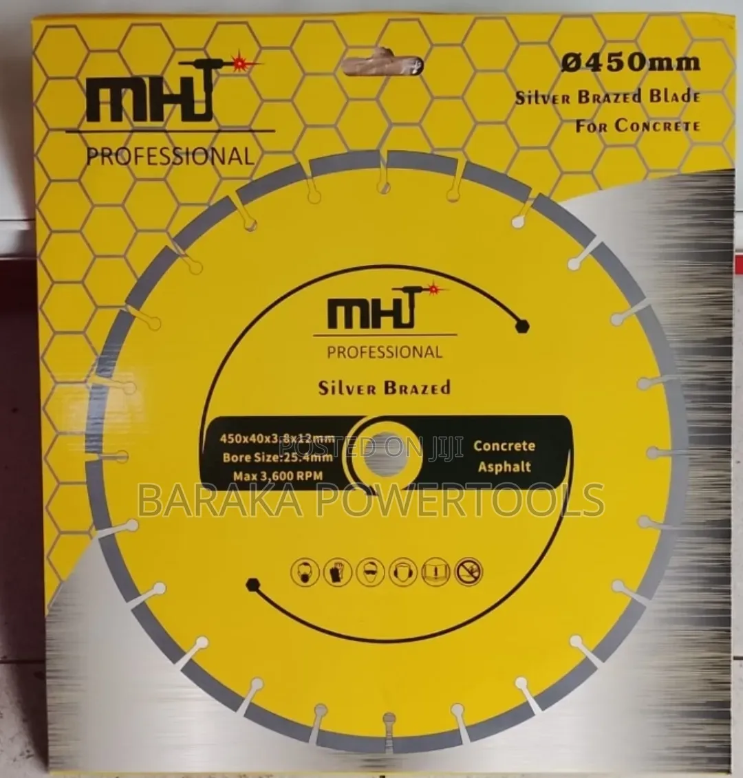 450 Mm (18-Inch) MHT Professional Silver-Brazed Diamond Saw Blade
