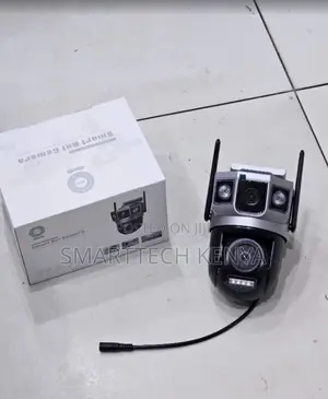 Dual Lens PTZ 4G CCTV Camera With Motion Detection