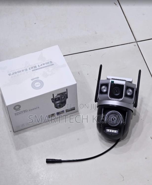 Dual Lens PTZ 4G CCTV Camera With Motion Detection
