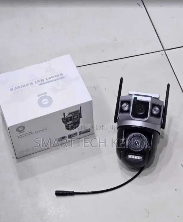 Dual Lens PTZ 4G CCTV Camera With Motion Detection