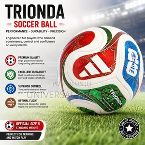 Trionda World Cup Soccer Ball Size 5 for Indoor Outdoor Training