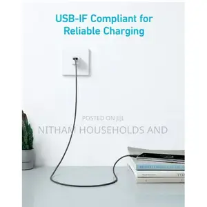 Anker 322 USB-a to USB-C 15w Cable (3ft) Nylon Braided – A81h5h11