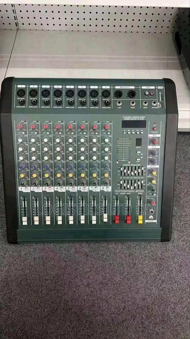Mackie 8 Channel Powered Mixer With Effects 1200 Watt
