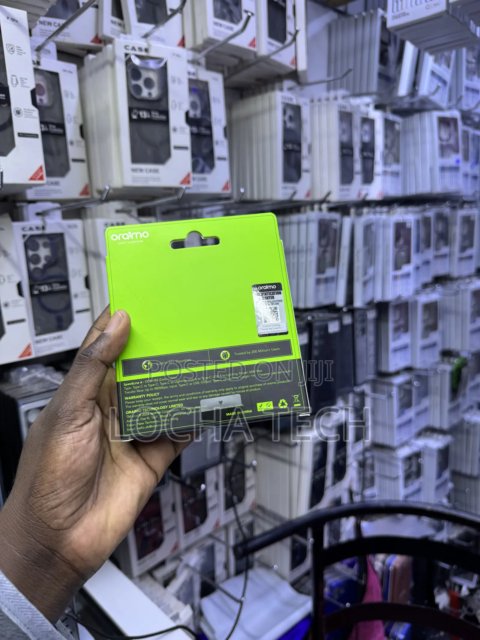 Oraimo 65w Fast Charging Cable