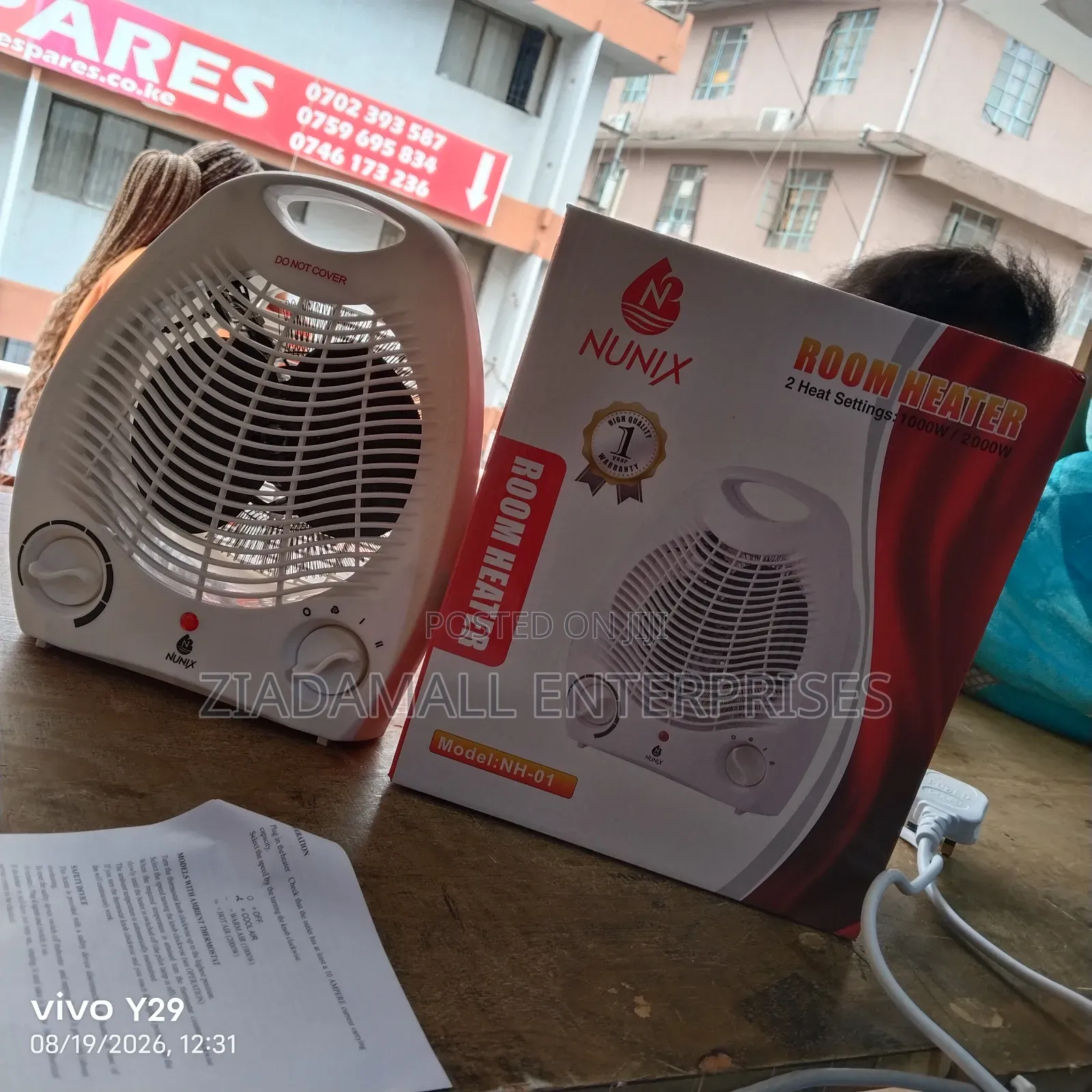 With 1year Warranty New - Nunix Room Heater With Fan