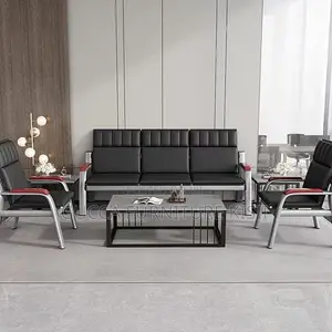 Office Sofa; 5-Seater Waiting Office Simple Sofa
