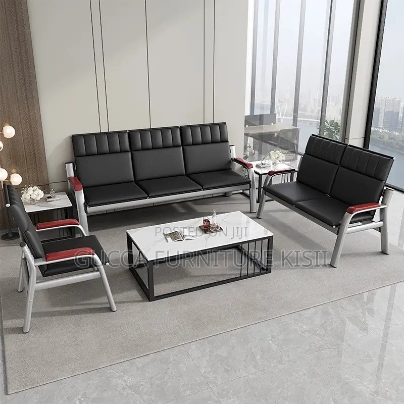 Office Sofa; 5-Seater Waiting Office Simple Sofa