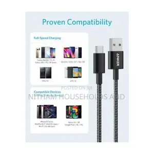 Anker Powerline 6ft Micro USB Cable – A8133h12 – Black