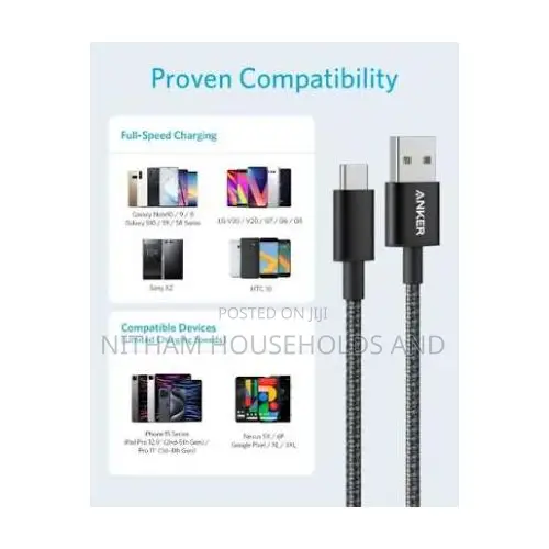 Anker Powerline 6ft Micro USB Cable – A8133h12 – Black