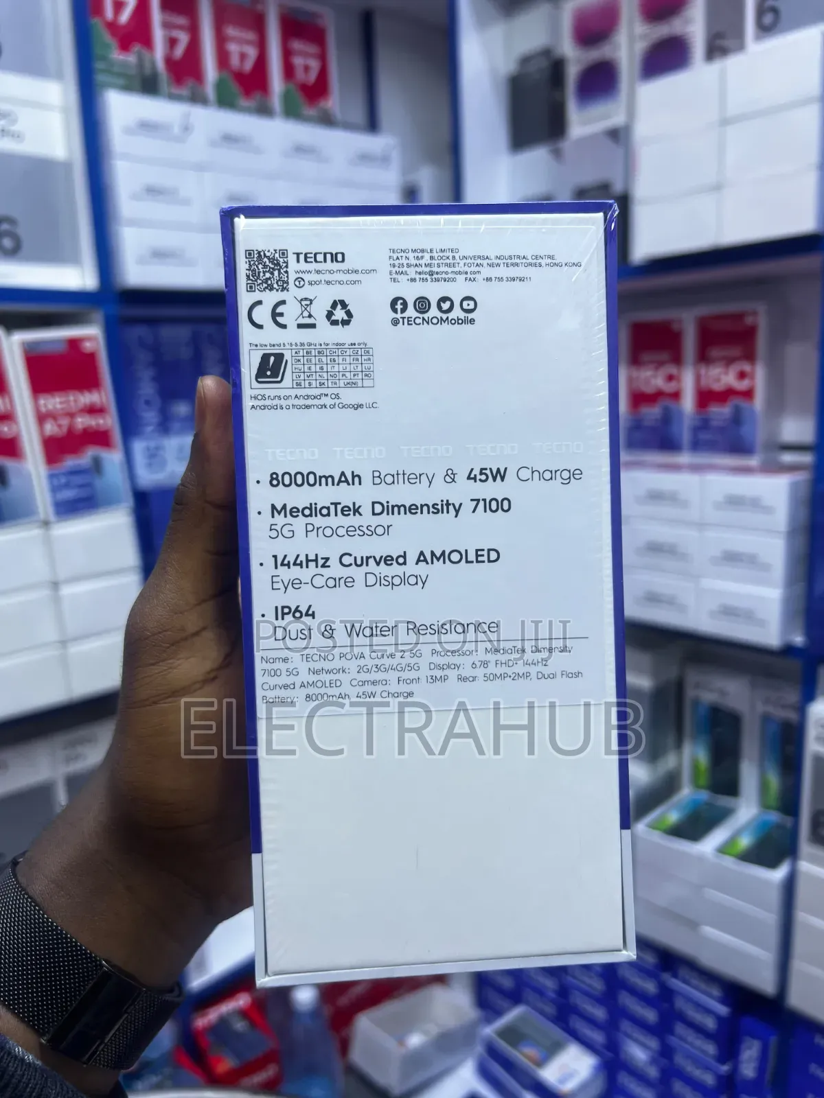New Tecno Pova Curve 2 256 GB Black