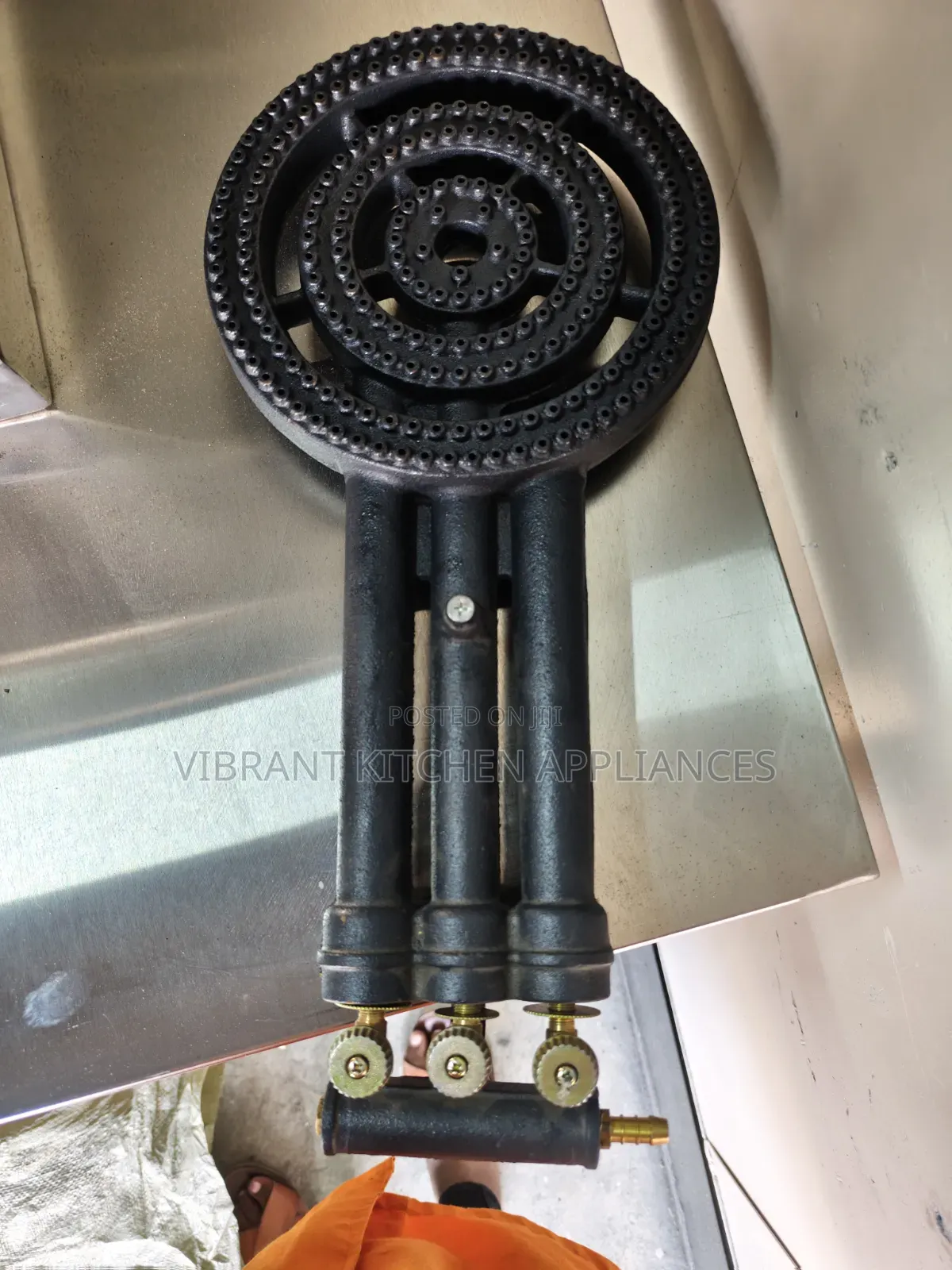 3-Ring Cast Iron Gas Burner