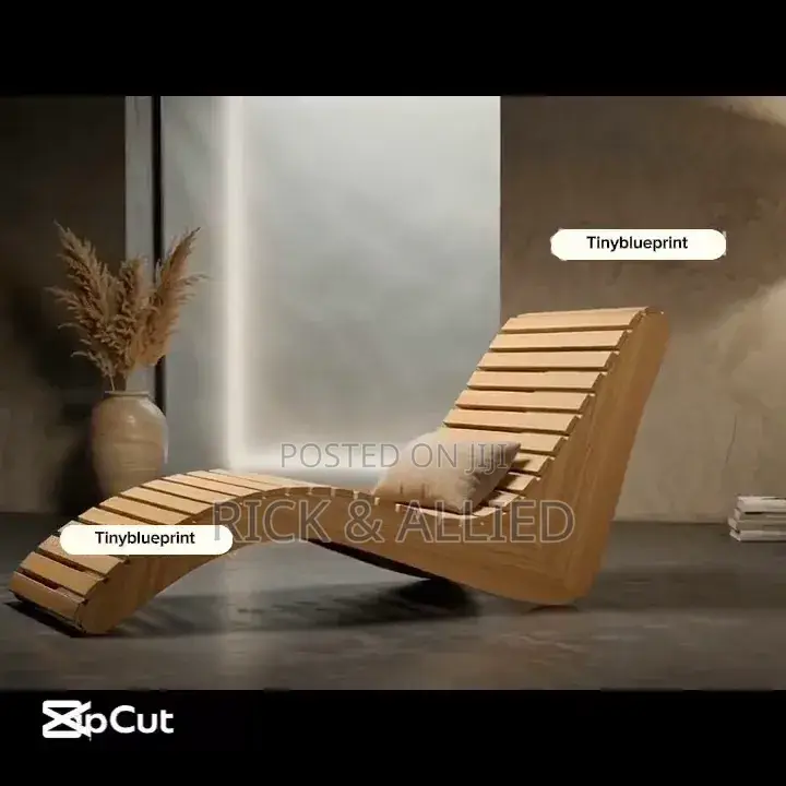 Modern Wave Lounger - DIY Step by Step PDF Plans