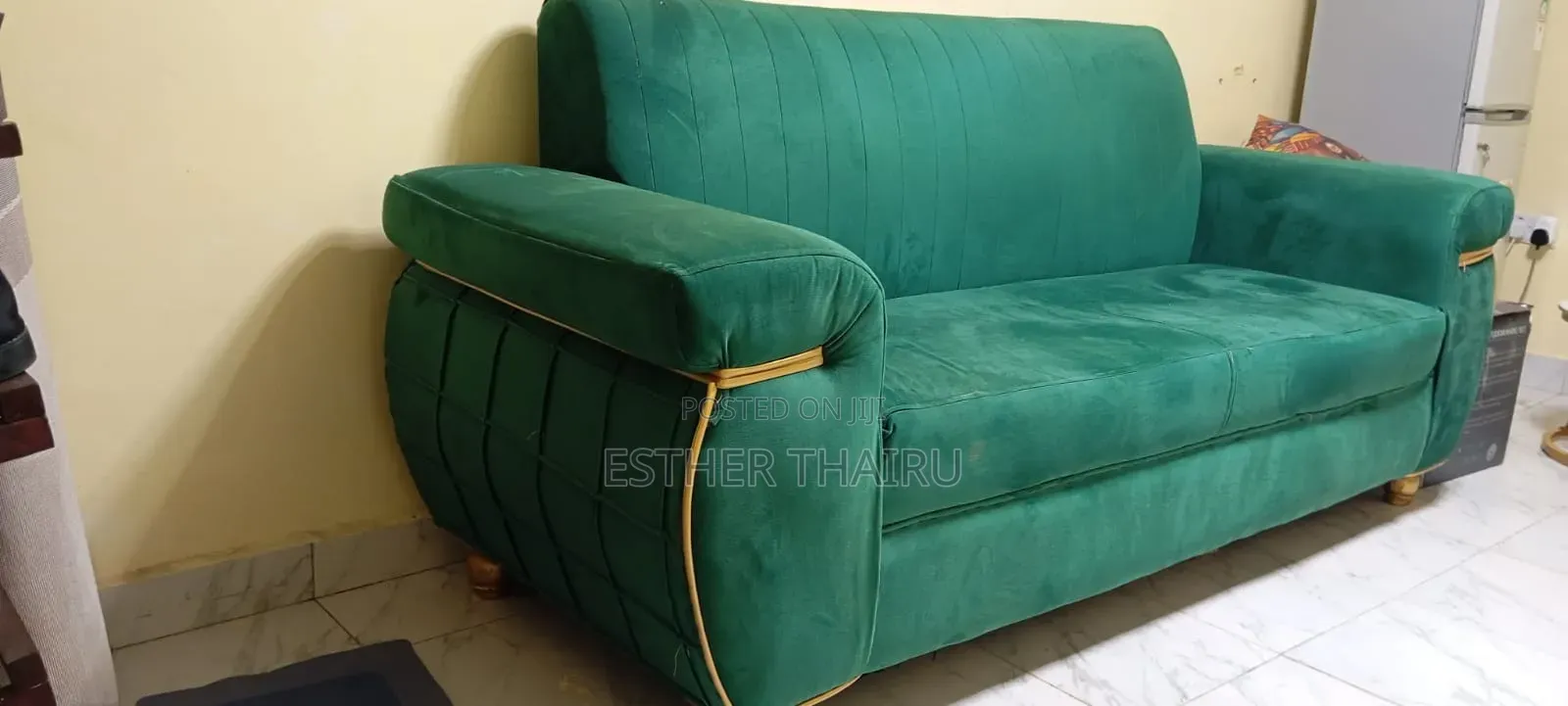 3-Seater-Emerald Green