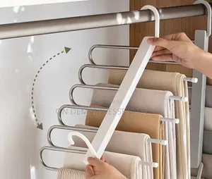 Heavy Duty 6 Layer Foldable Pants Hanger Space Saving