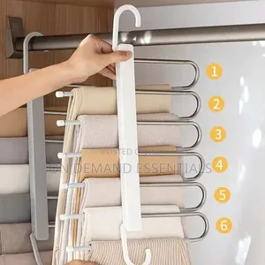 Heavy Duty 6 Layer Foldable Pants Hanger Space Saving