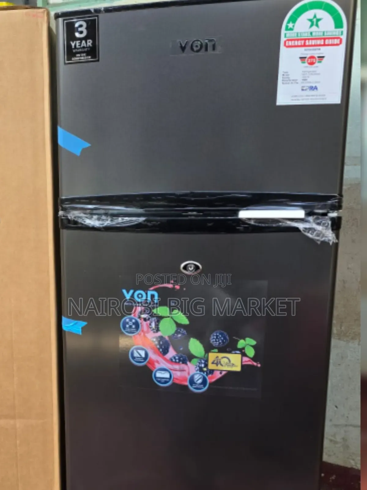 Von Double Door Fridge 125l Direct Cool