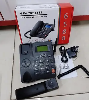 6588 GSM Phone With LCD Display Caller ID Fixed Wireless Deskphone