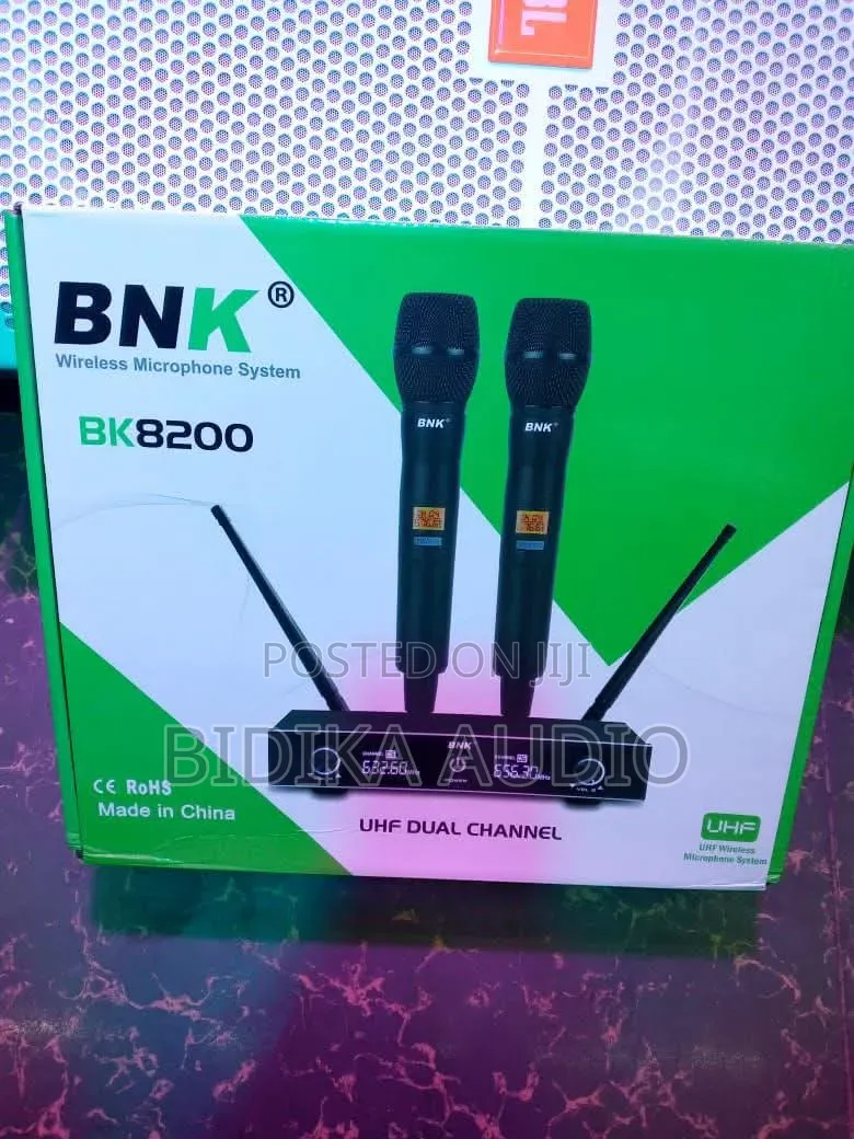 BNK BK8200 Dual Wireless Microphone Set – Brand New in Box