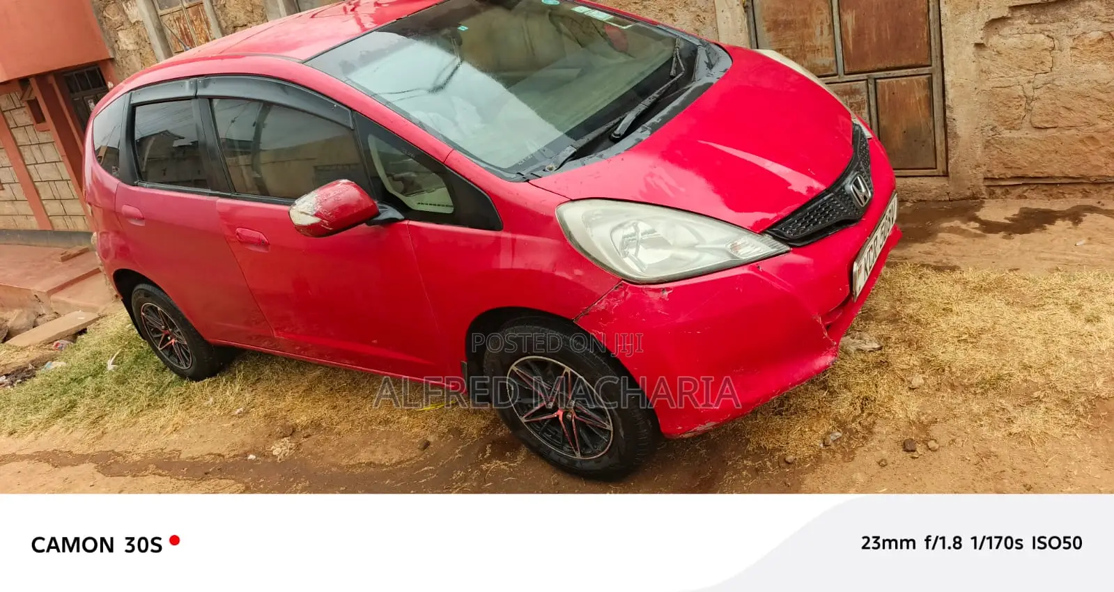 Honda Fit Automatic 2011 Red